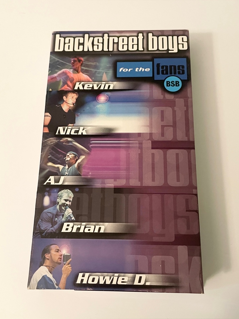 Vintage Backstreet Boys For the Fans VHS Tape 2000 BSB Collector